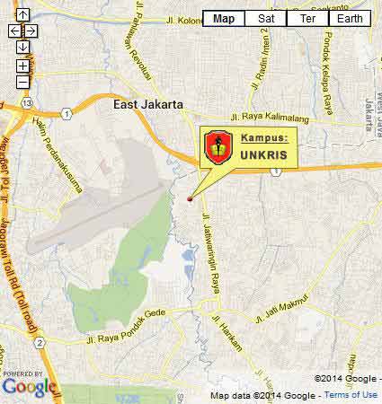 Campus Location Map University of Krisnadwipayana Jakarta M Nomor